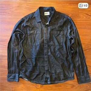 Pact Men's Dark Gray Denim Shirt